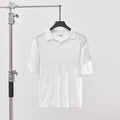 Men’s Ribbed Knit Polo Shirt