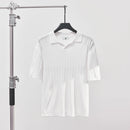 Men’s Ribbed Knit Polo Shirt