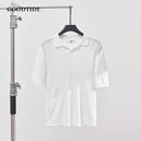Men’s Ribbed Knit Polo Shirt