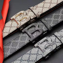 Luxury Monogram Belt with Signature “B” Buckle