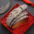 Luxury Monogram Belt with Signature “B” Buckle
