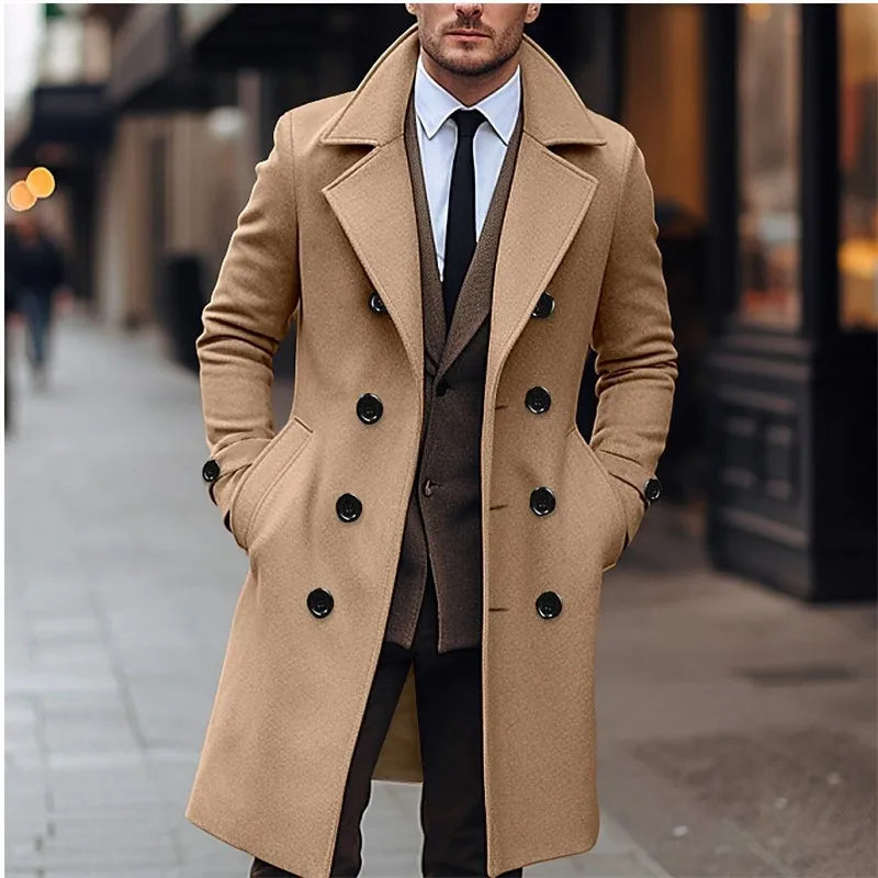 Grey Wool Overcoat
