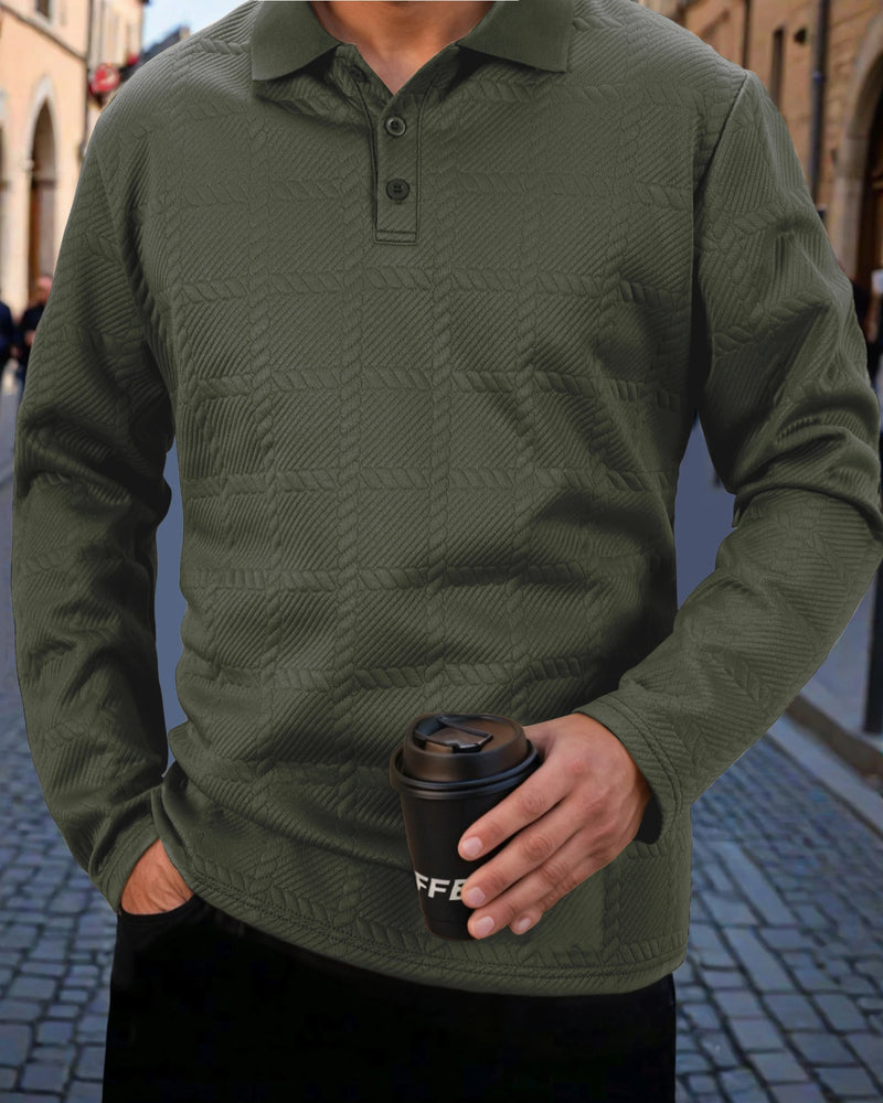 Men's Long Sleeve Polo Shirt