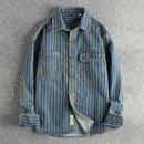 Men’s Striped Denim Shirt