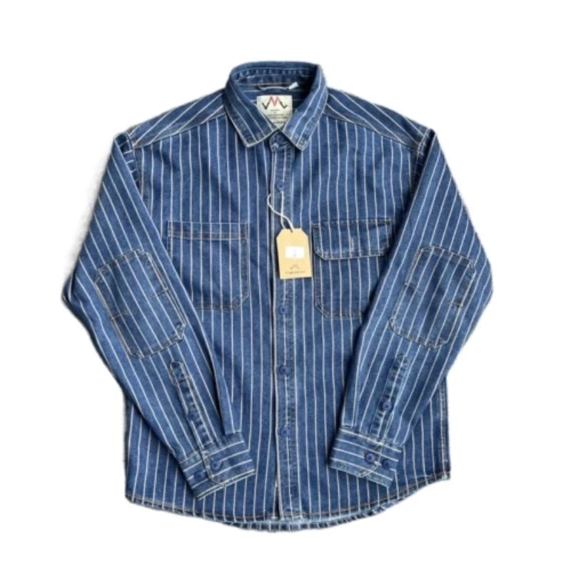 Men’s Striped Denim Shirt
