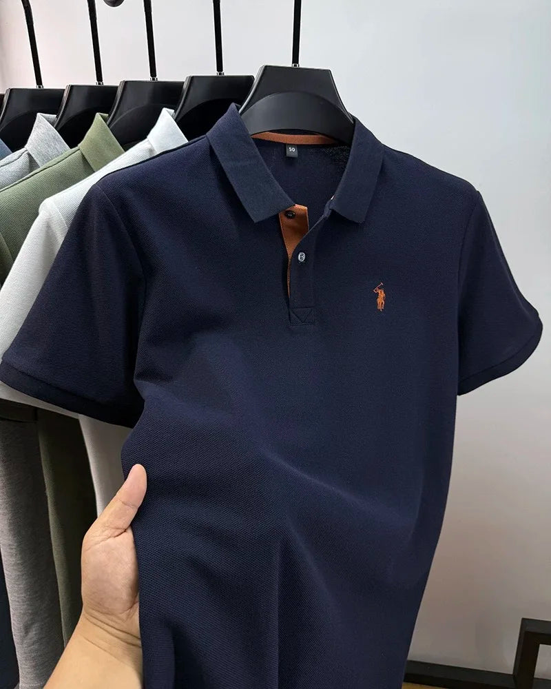 Men’s Casual Embroidered Polo