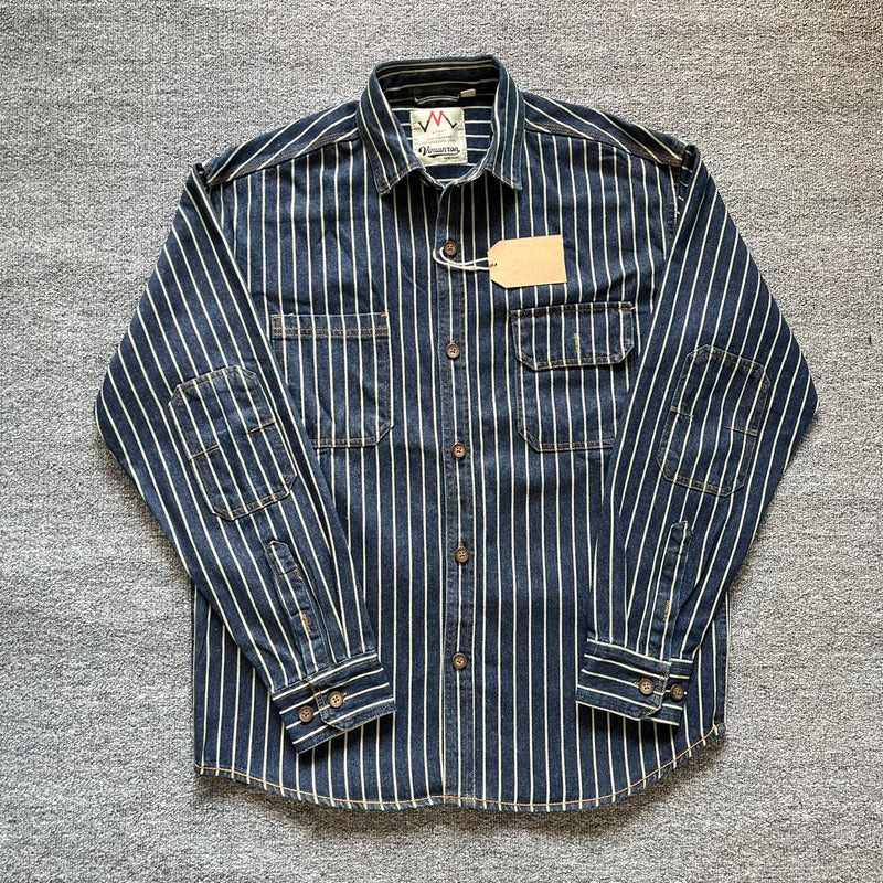 Men’s Striped Denim Shirt