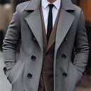Grey Wool Overcoat