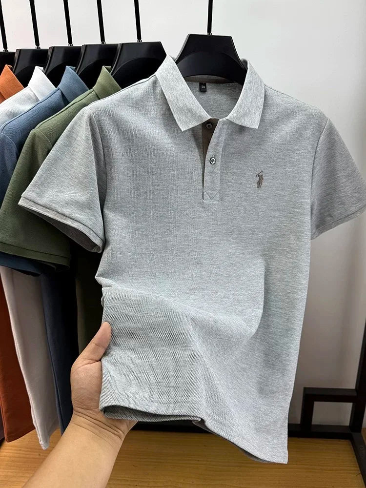 Men’s Casual Embroidered Polo