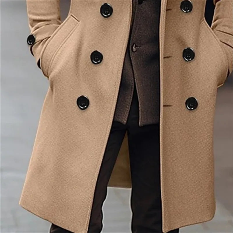 Grey Wool Overcoat