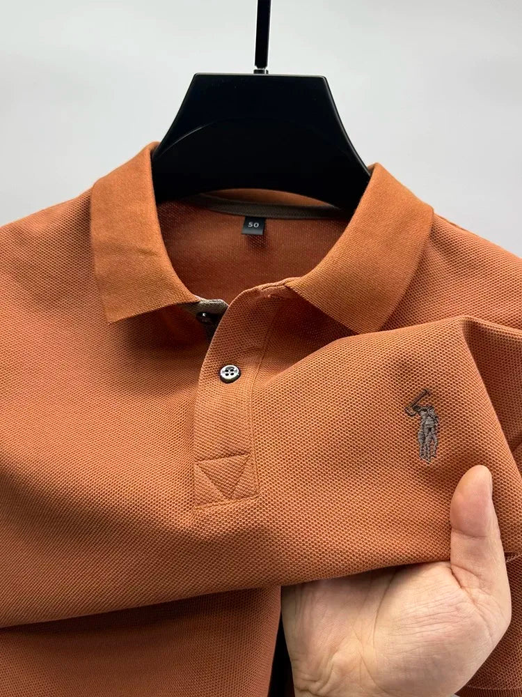 Men’s Casual Embroidered Polo