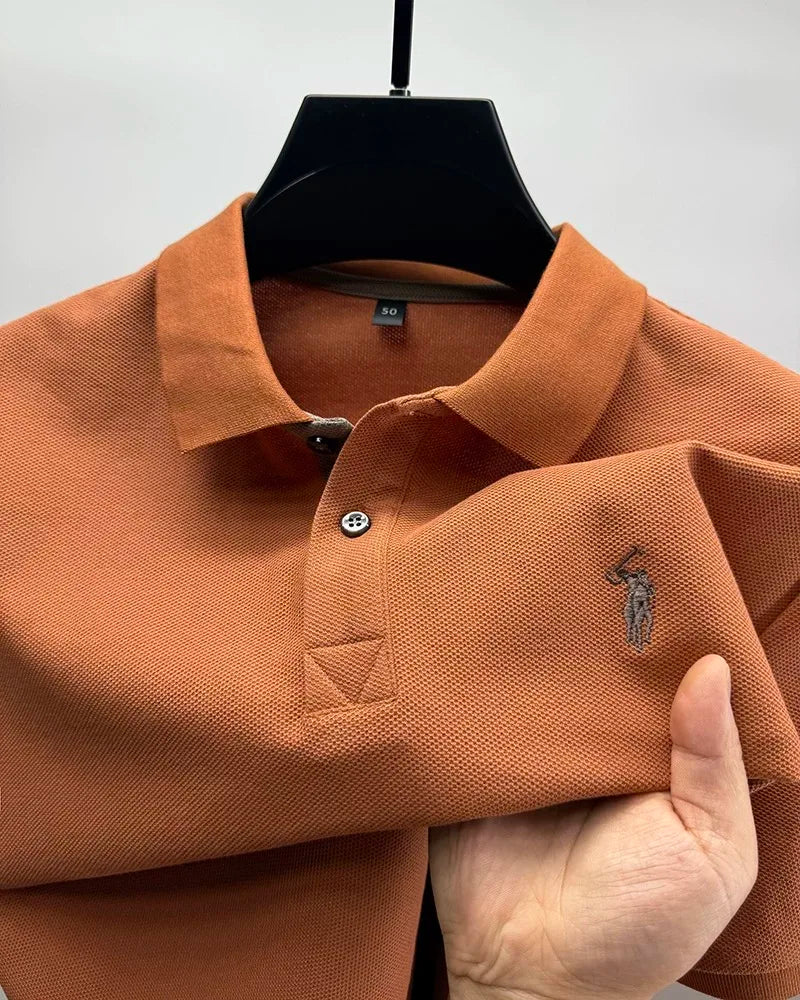 Men’s Casual Embroidered Polo