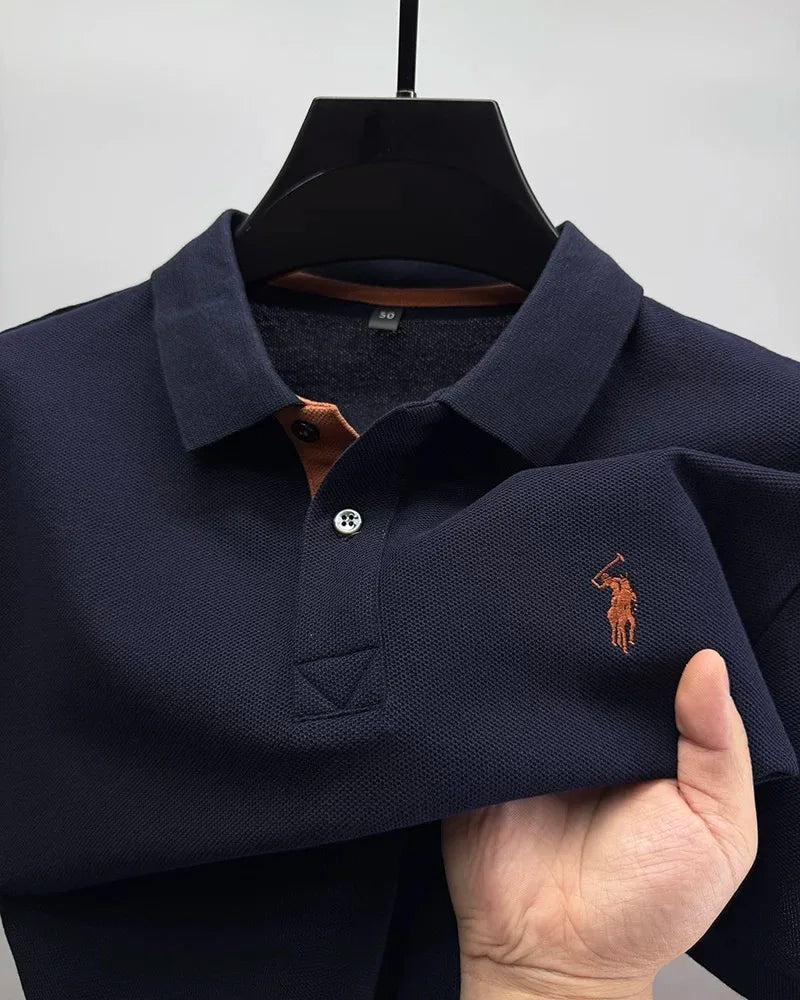 Men’s Casual Embroidered Polo