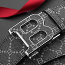 Luxury Monogram Belt with Signature “B” Buckle