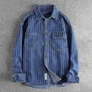 Men’s Striped Denim Shirt