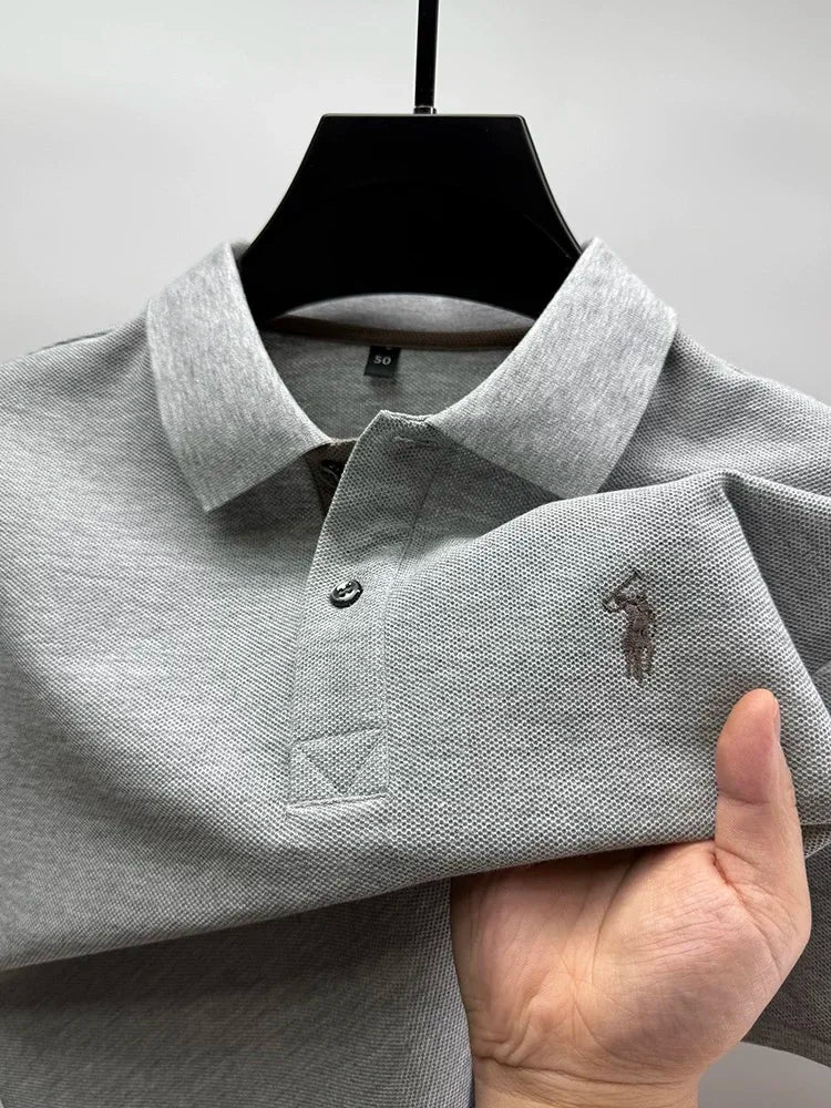 Men’s Casual Embroidered Polo