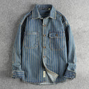 Men’s Striped Denim Shirt